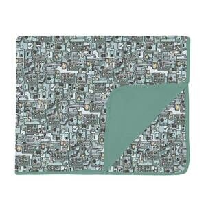 NEW KICKEE toddler's spring sky tinkering blanket in multi